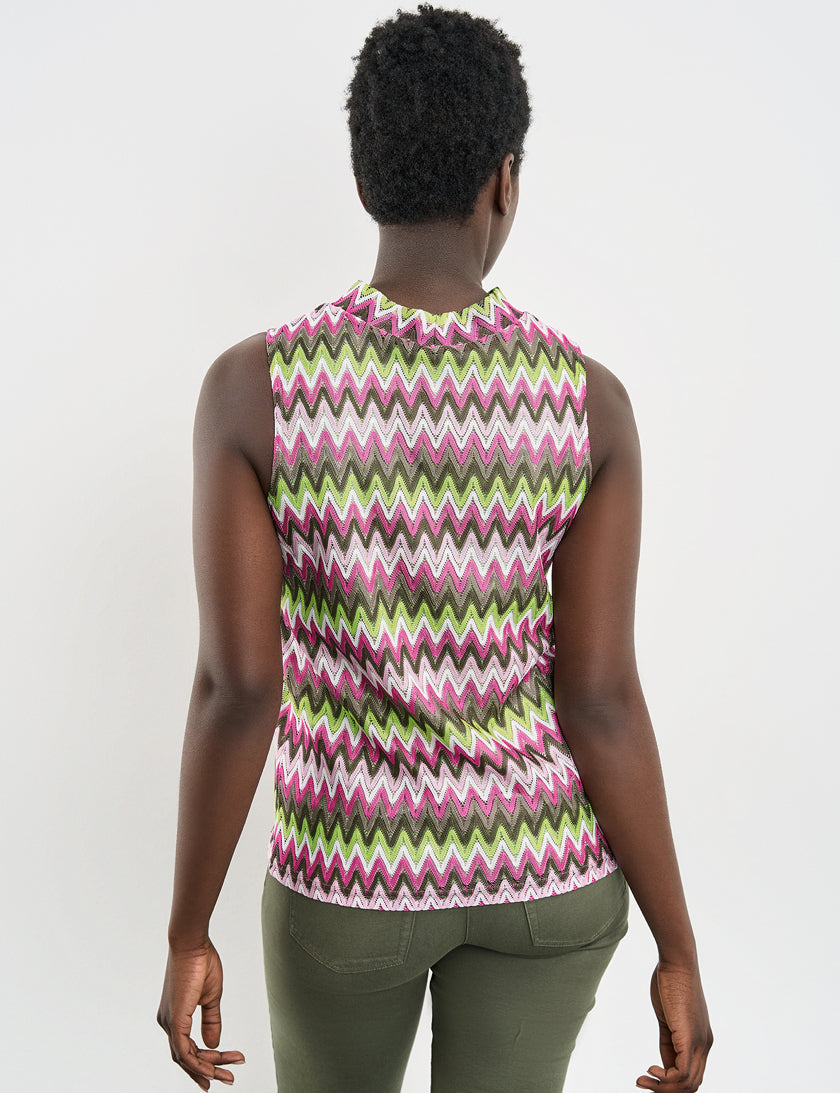 Knitted Top With A Bow Collar