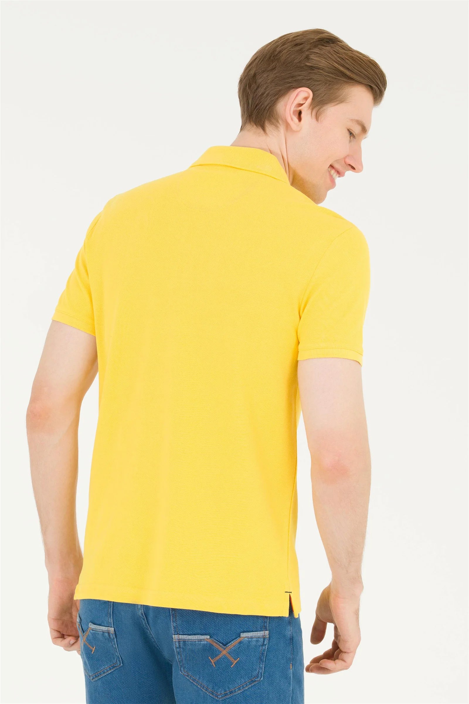 Yellow Short Sleeve Polo Shirt
