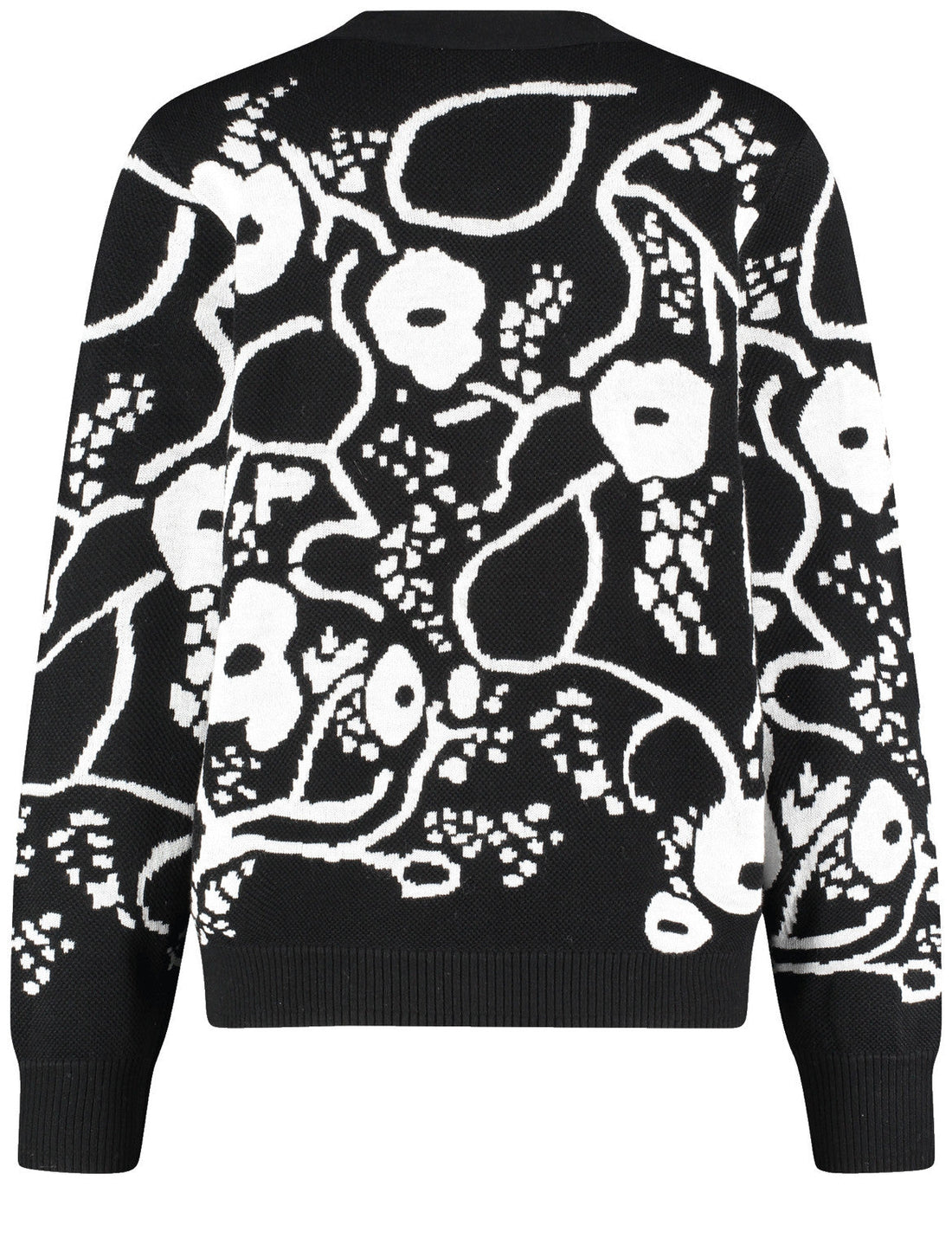 Gerry Weber_Black/Offwhite_Jacket knit_130054-57036_1049_02