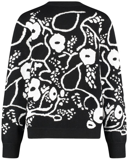 Gerry Weber_Black/Offwhite_Jacket knit_130054-57036_1049_02