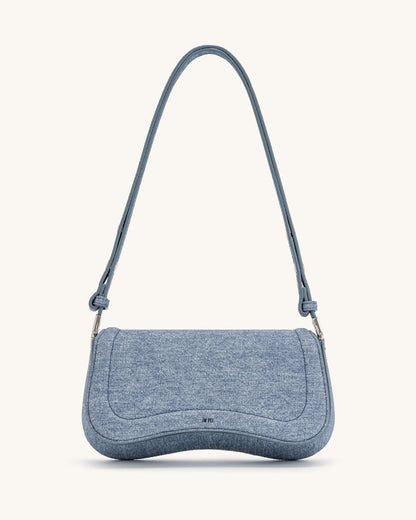 JW PEI_Blue_Joy Embossed Denim Shoulder Bags_1C56-56_Blue_01