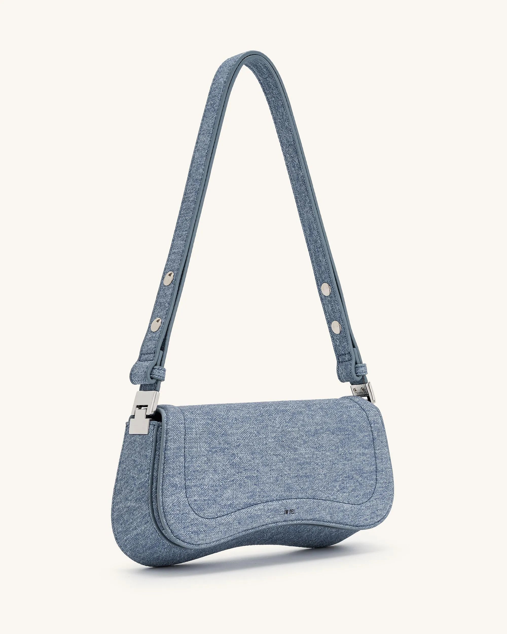 JW PEI_Blue_Joy Embossed Denim Shoulder Bags_1C56-56_Blue_03