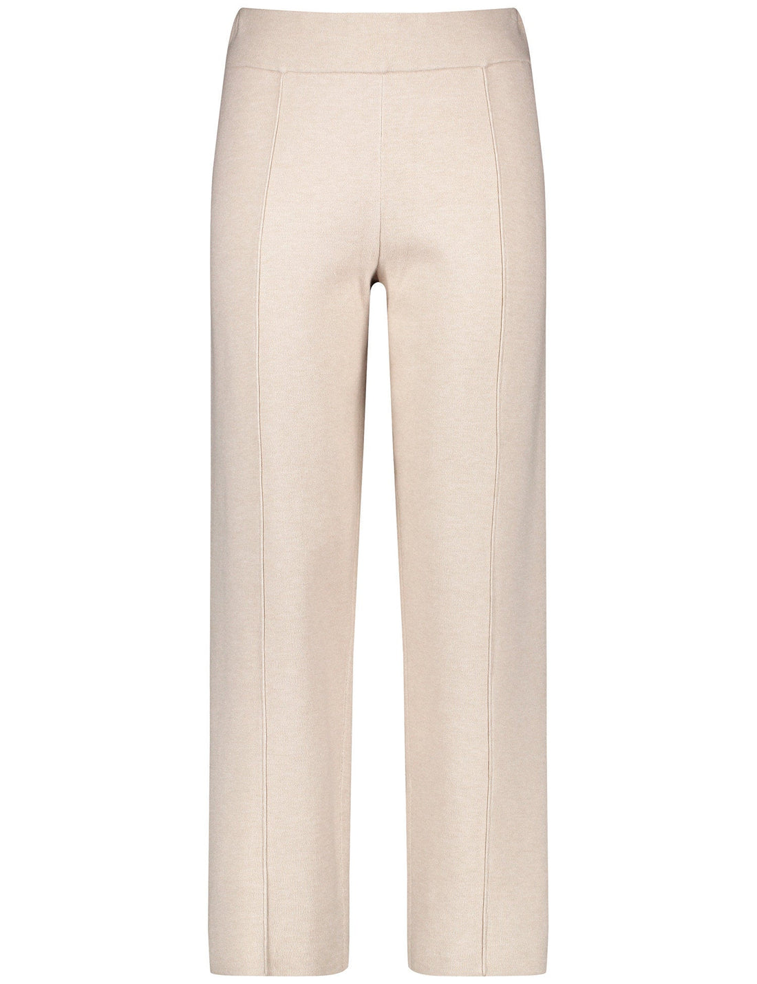 Beige Dress Trousers With Center Pleat_220032-35708_905440_01