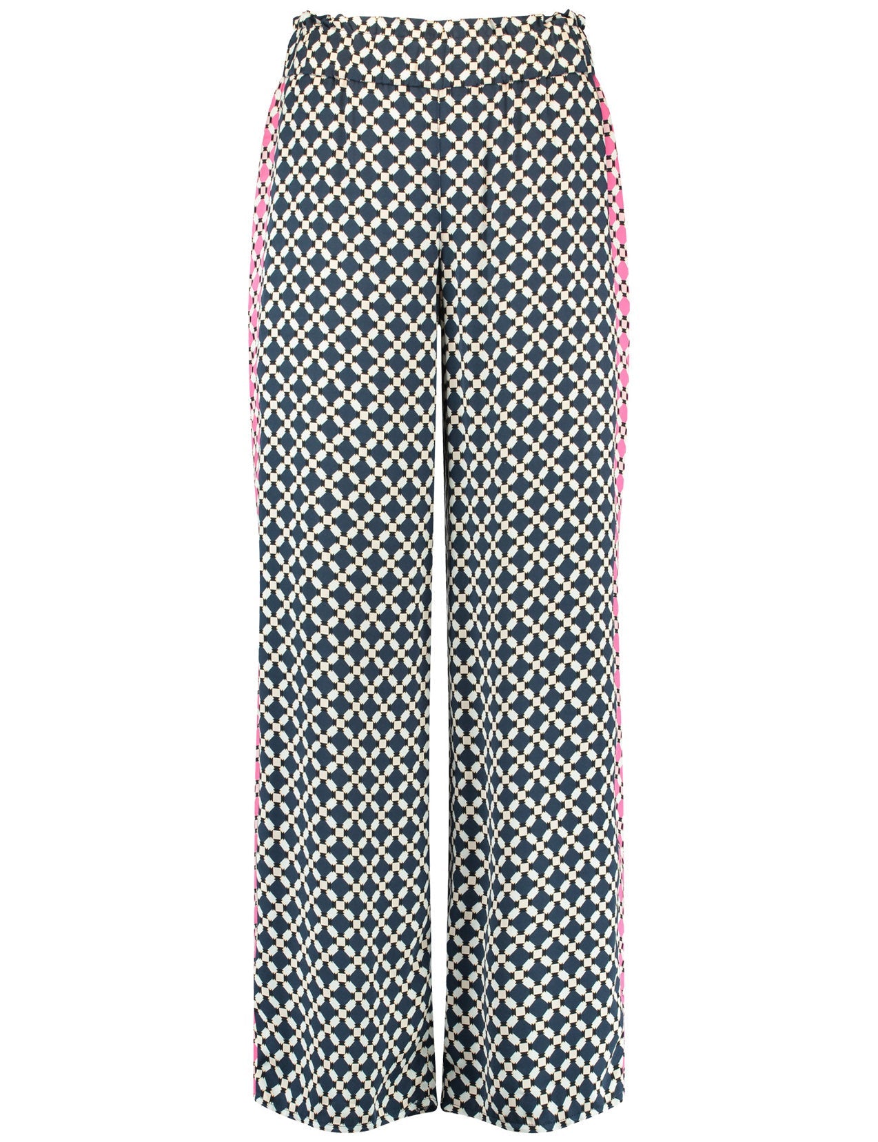 Slip On Trousers With All Over Print_222209-66430_3099_01