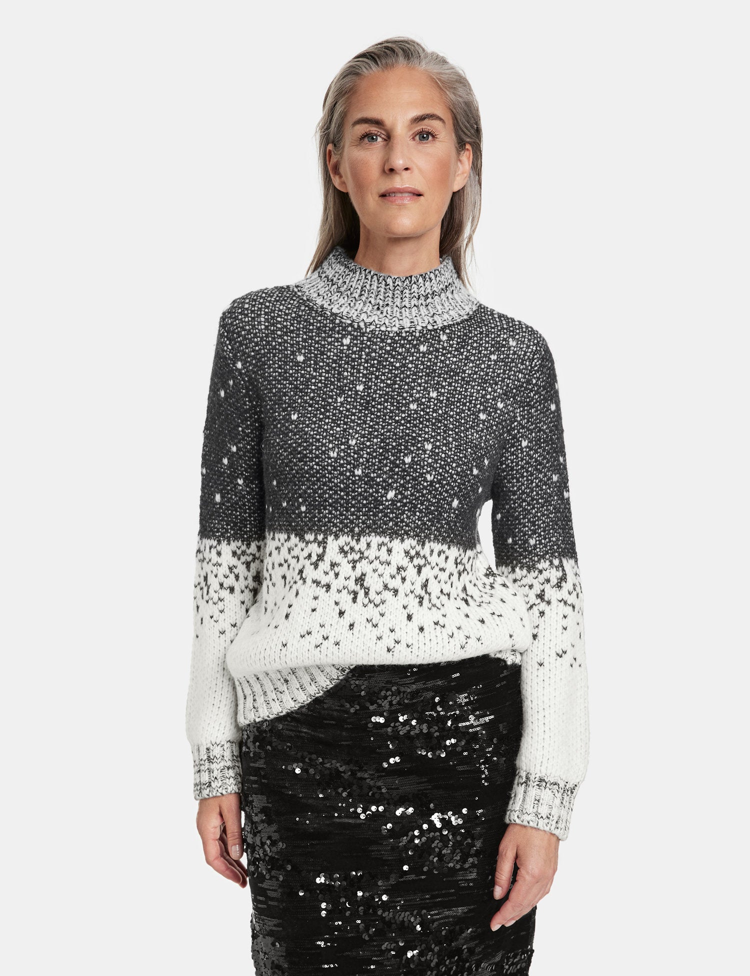 Mock Neck Knitted Color Block Sweater _271053-35734_1090_03