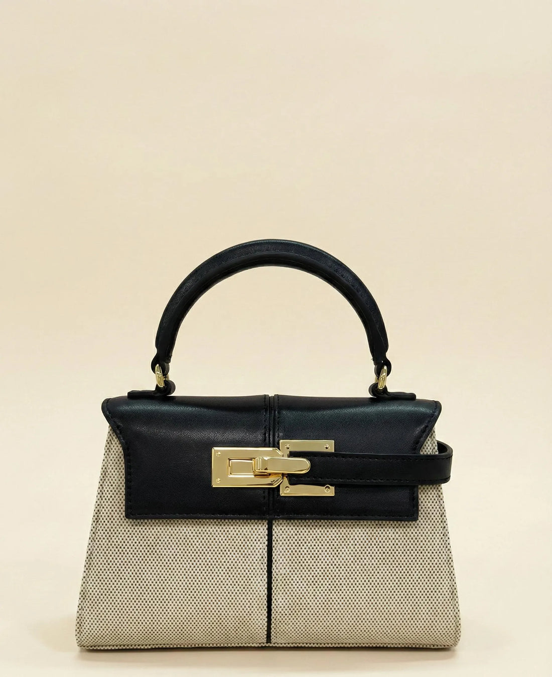 JW PEI Black Canvas Women Elise Top Handle Bag - Black Canvas SKU: 2T47-20W_Black Canvas Image 01