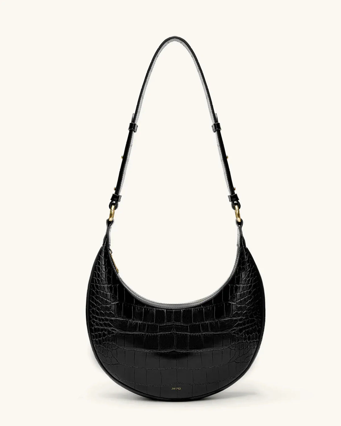 JW PEI_Black Croc_Carly Saddle Bag_302_4_01