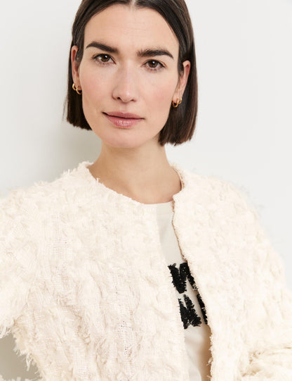 Blazer Jacket With Fringing_330011-31254_90118_04