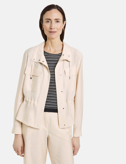 Lightweight Blazer Jacket With A Drawstring_330048-31354_90138_01