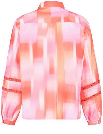 Cotton Blouse With Colour Graduation And Broderie Anglaise_360033-31421_3038_05