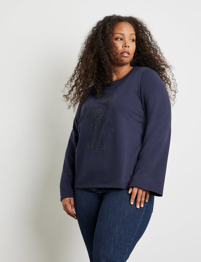 Sweatshirt With A Sparkling Motif_371245-26416_8450_01