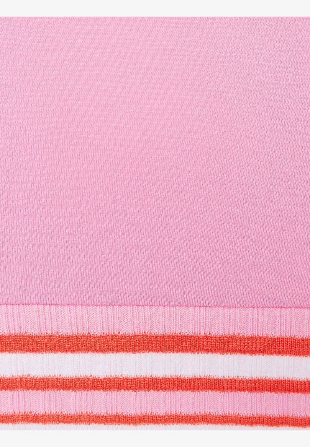 Pink T-Shirt With Knitted Cuffs_41020058_0827_05