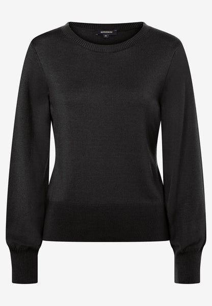Black Fine Knit Sweater_41091020_0790_01