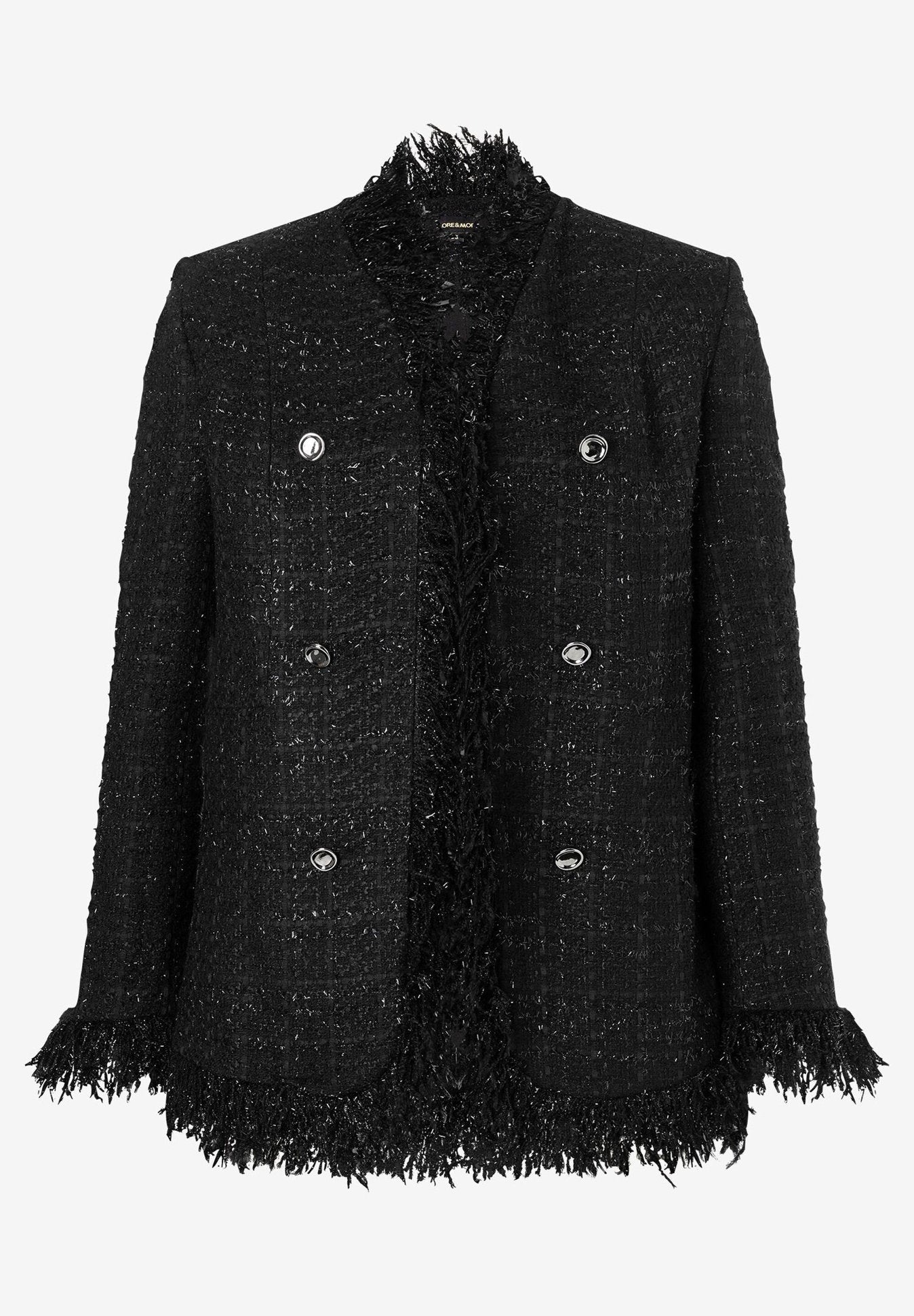 More &amp;  More_Black BouclŽ Blazer_41656080_0790_04
