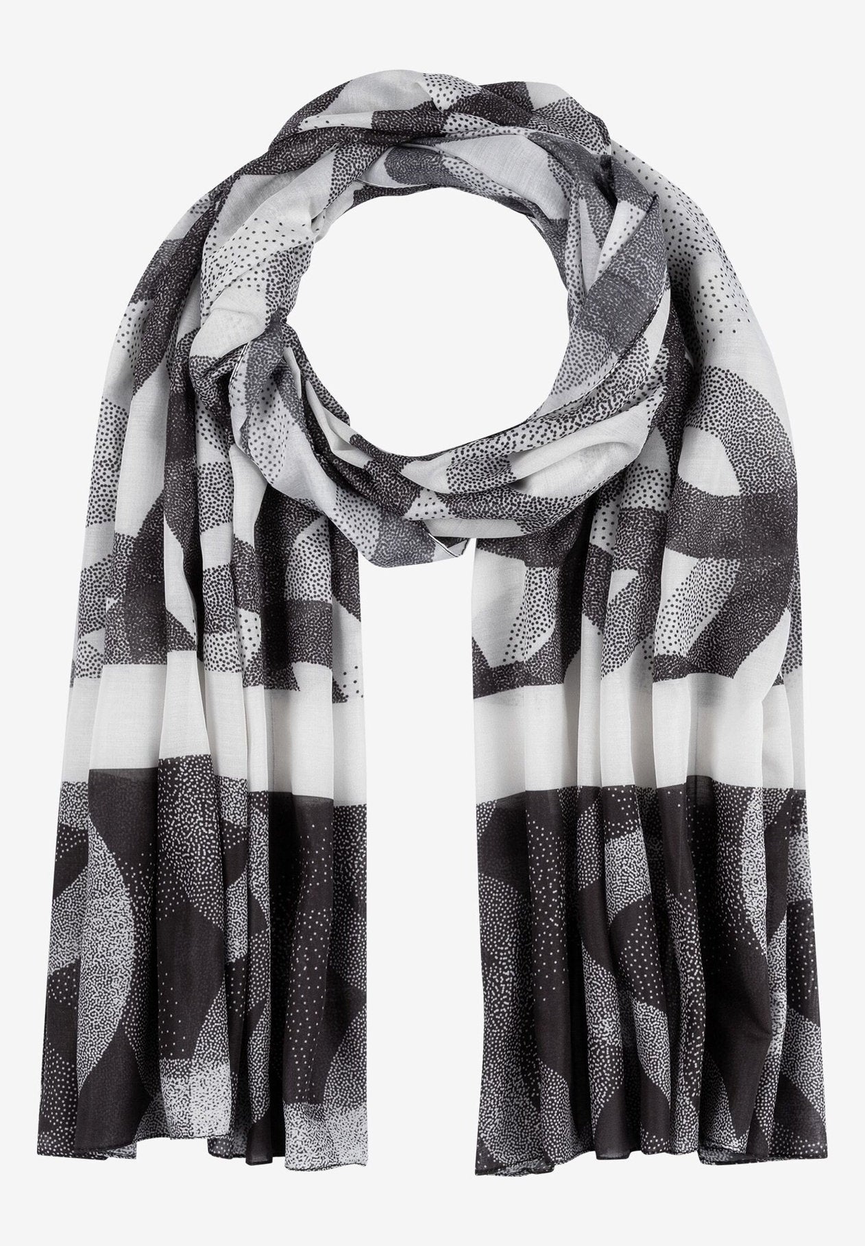 More &amp;  More_Ecru Print Scarf_41659080_2031_01