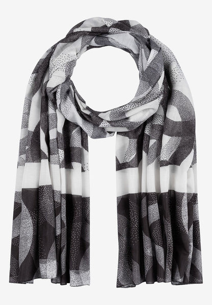 More &amp;  More_Ecru Print Scarf_41659080_2031_01
