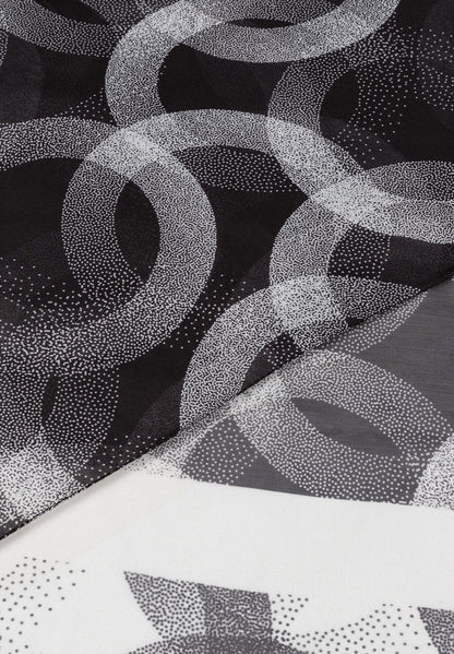 More &amp;  More_Black Print Scarf_41659080_2790_02