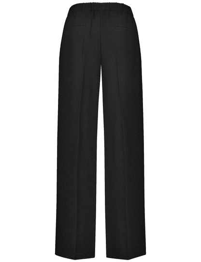 Elegant Hatching Pants with A Wide Leg_420036-31235_11000_03