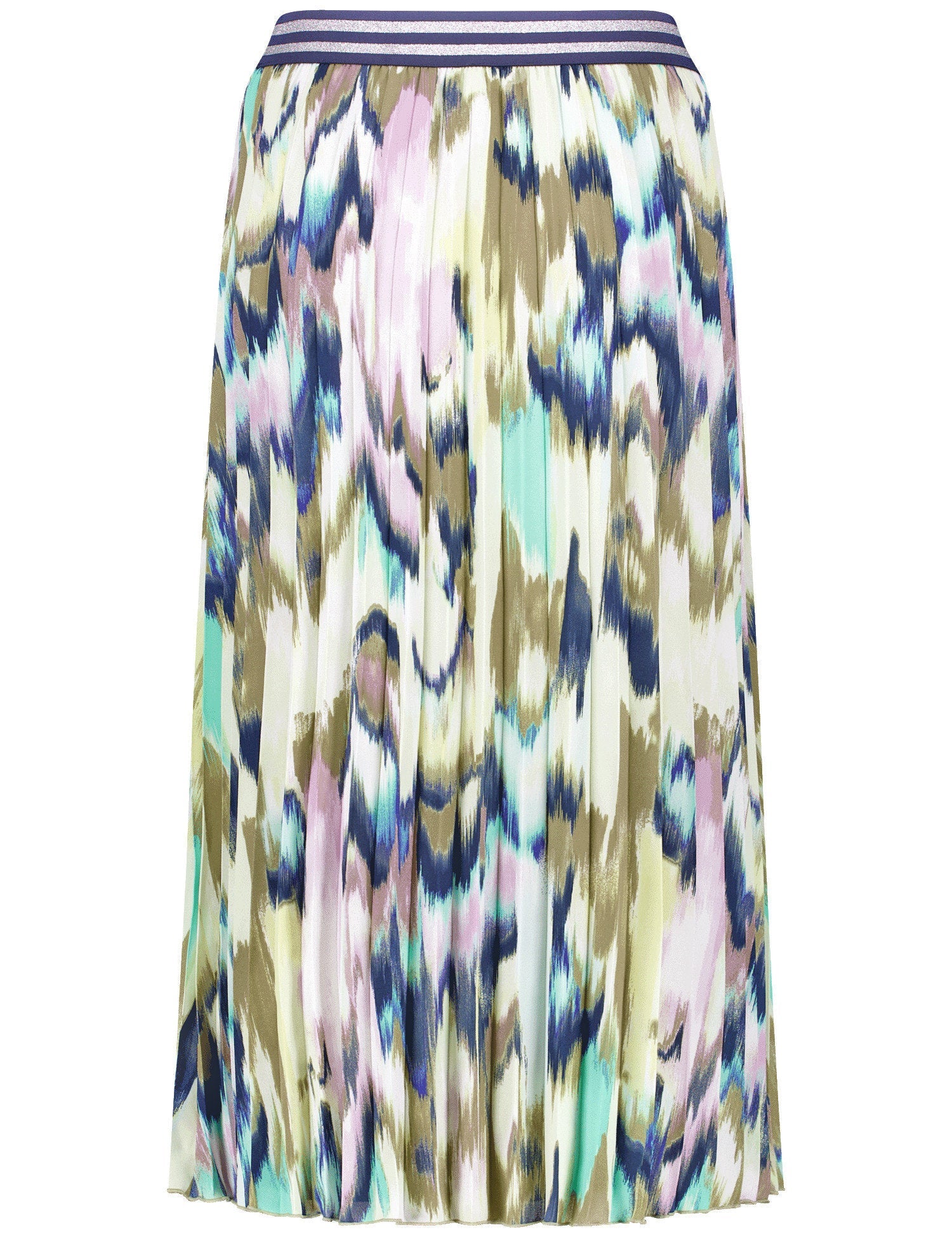 Gerry Weber_Patterned Pleated Skirt with an Elasticated Waistband_510015-31518_9036_03