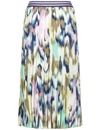 Gerry Weber_Patterned Pleated Skirt with an Elasticated Waistband_510015-31518_9036_03