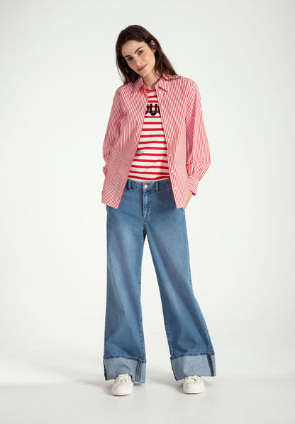 More &amp;  More_Striped Shirt Blouse_51022058_2536_01