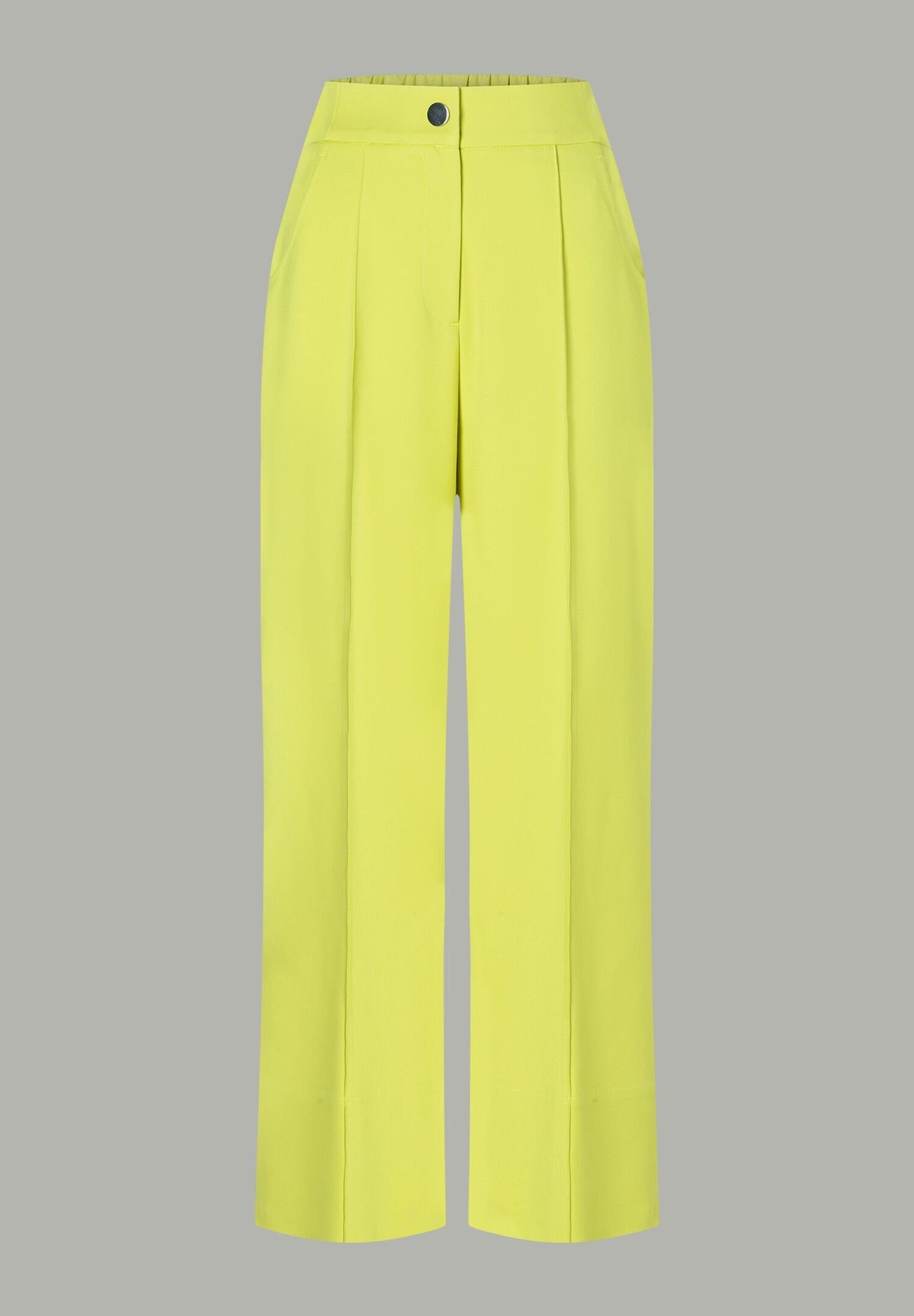 More &amp;  More_Lime Yellow Wide Trousers_51324090_0132_02