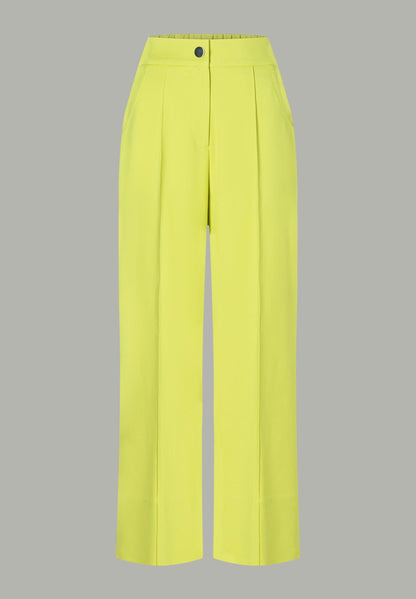 More &amp;  More_Lime Yellow Wide Trousers_51324090_0132_02