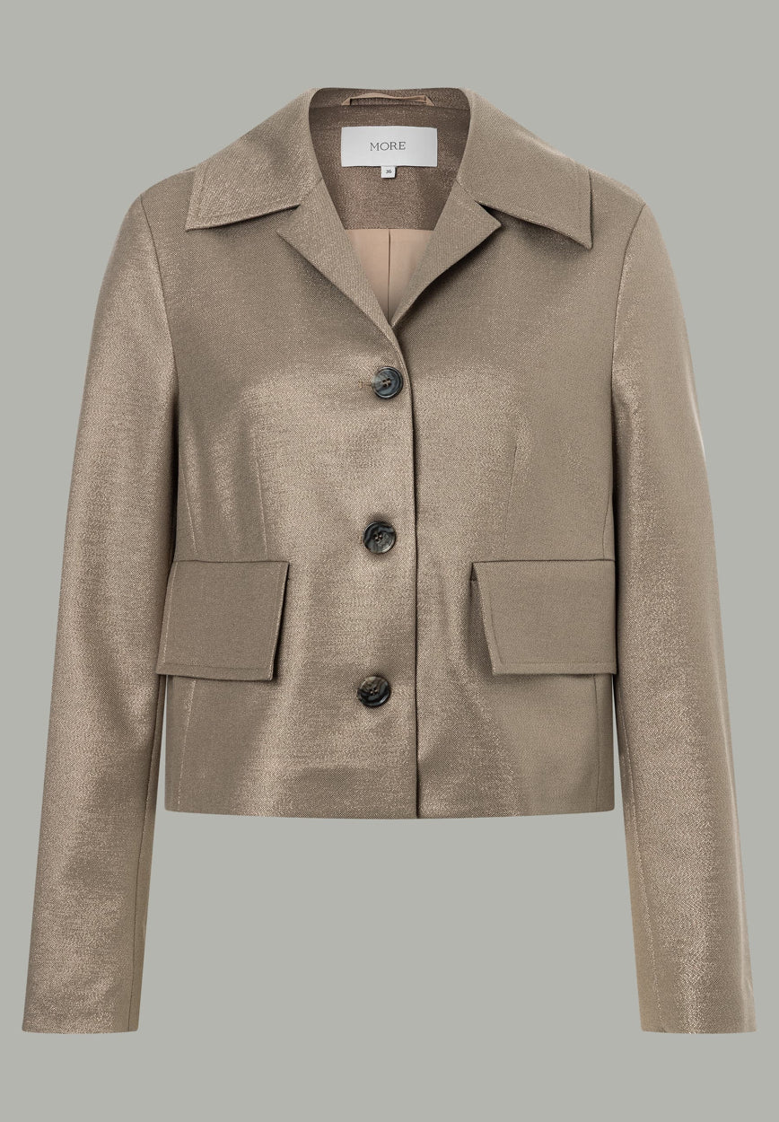 More &amp; More_Irish Cream_Shiny Blazer_51416074_0213_01