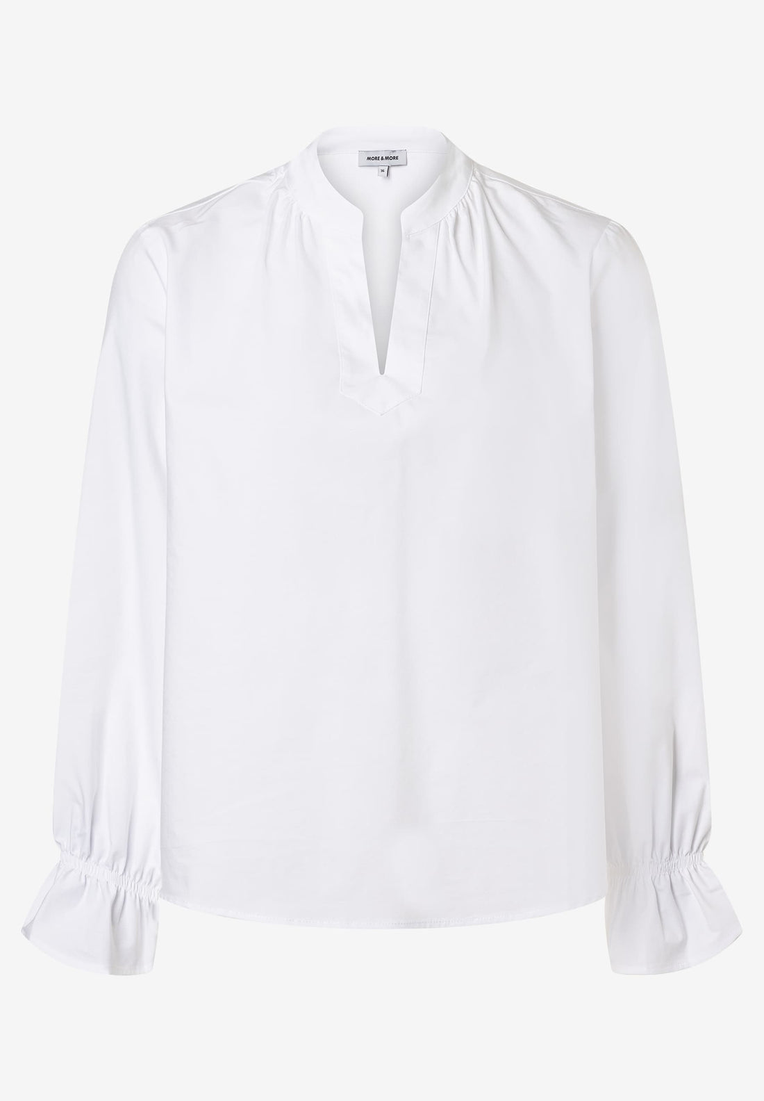 More &amp; More_White_Stretch Cotton Blouse_51912055_0010_01