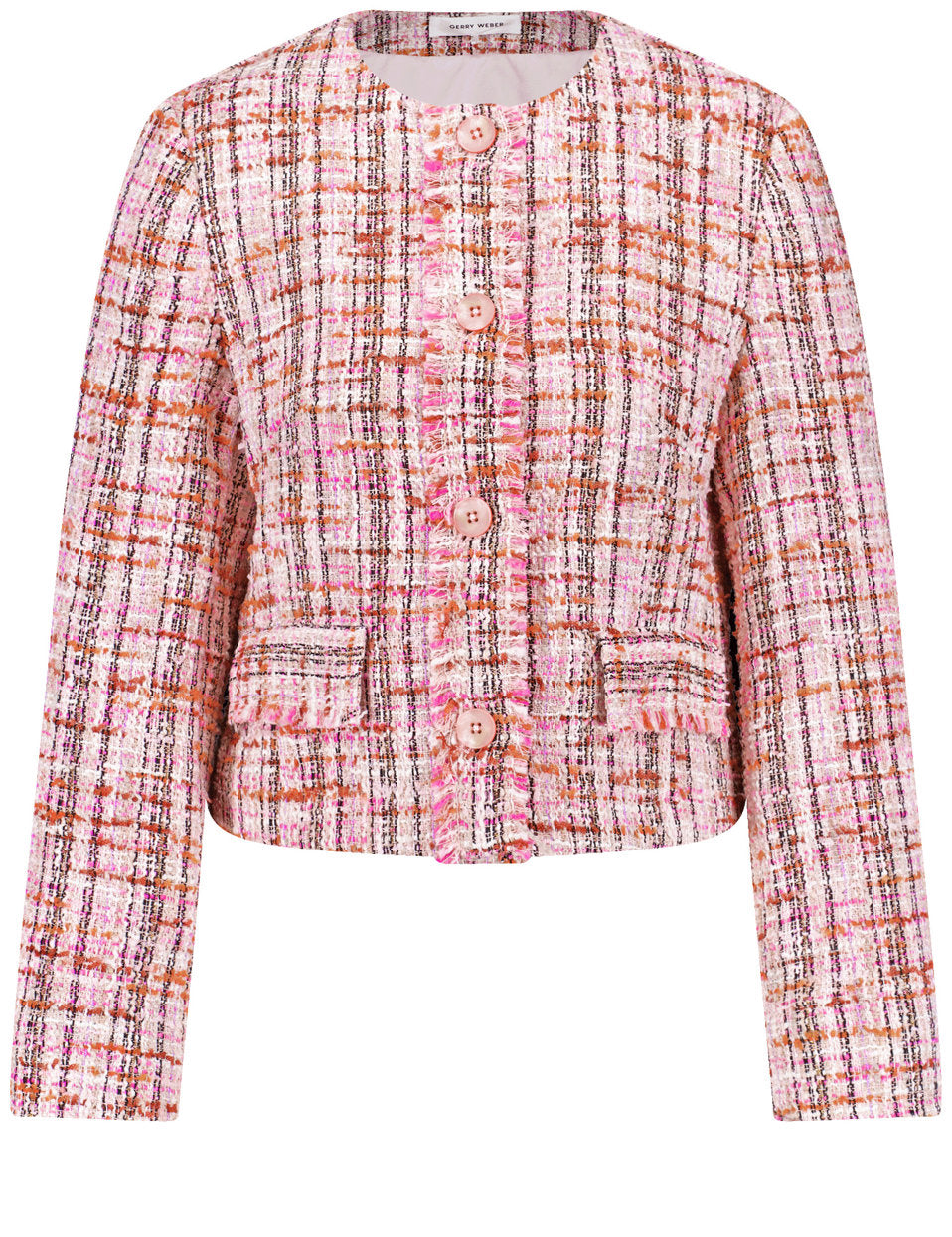 Gerry Weber_Blazer Jacket in a BouclŽ Look with a Fringed Edge_530015-31212_3121_03