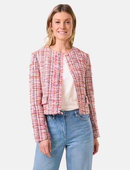 Gerry Weber_Blazer Jacket in a BouclŽ Look with a Fringed Edge_530015-31212_3121_05