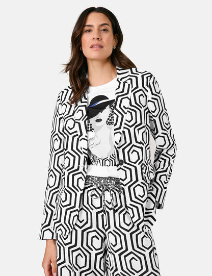 Gerry Weber_Sustainable Blazer with an All-Over Pattern_530042-31430_9069_08