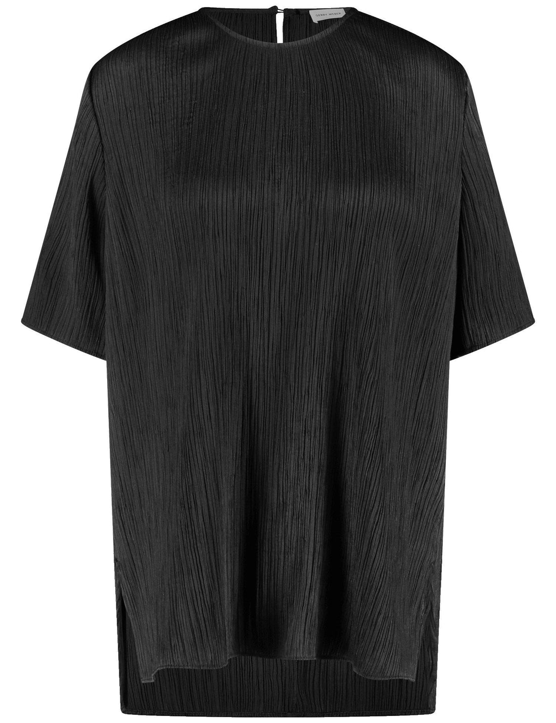 Gerry Weber_Blouse Top with a Crinkle Effect and Side Slits_560074-31243_11000_01