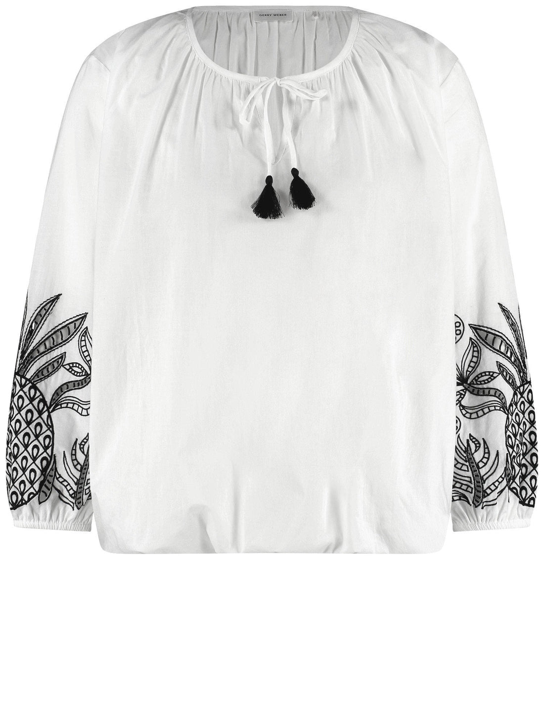 Gerry Weber_Cotton Blouse with Embroidered_560116-31495_99600_01