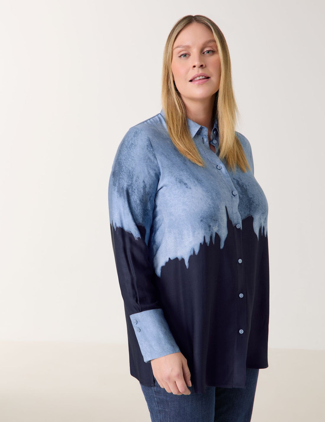 Samoon_Shirt Blouse with Colour Graduation_660612-21120_8452_01