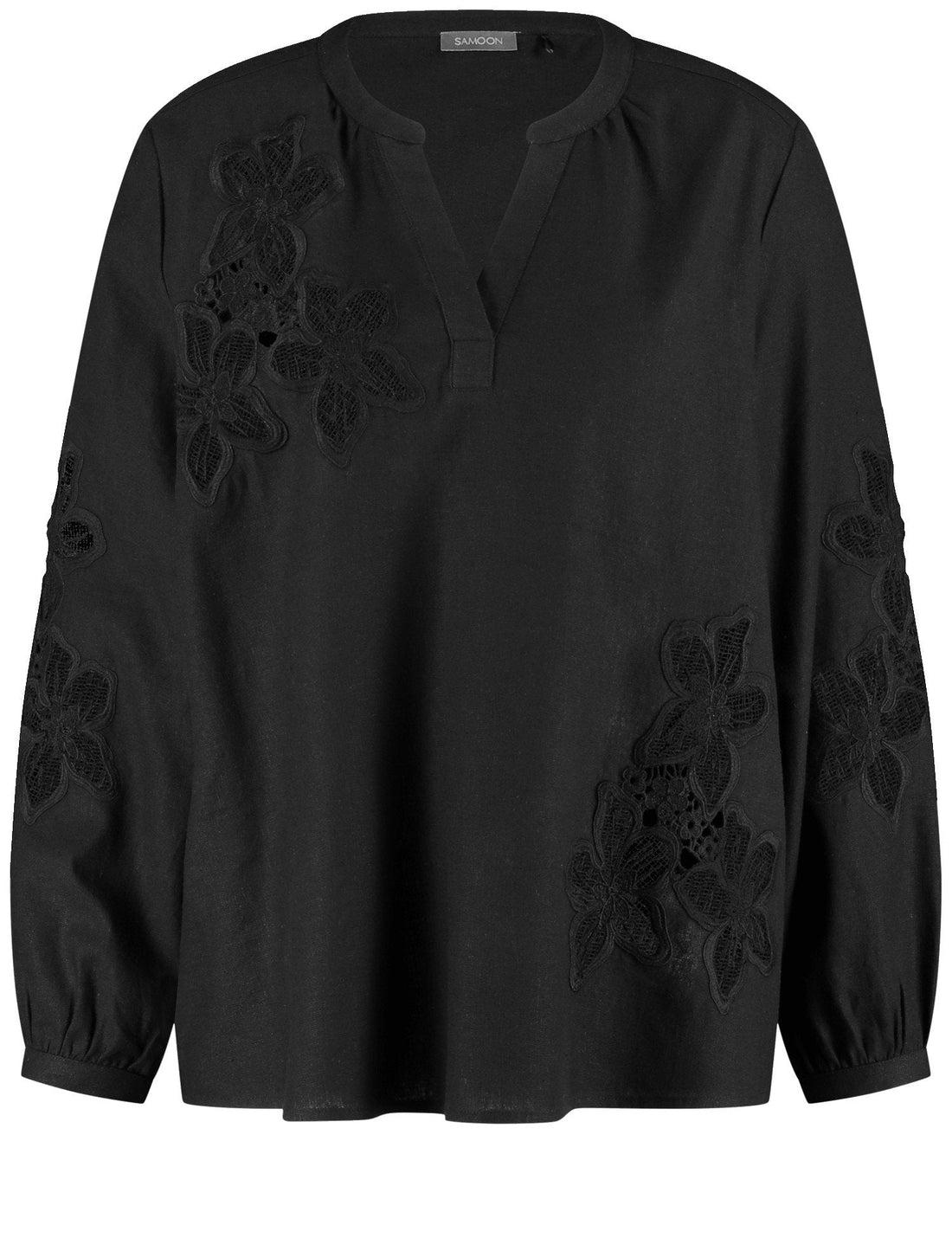 Samoon_Black Button Down Blouse_660640-21147_1100_01