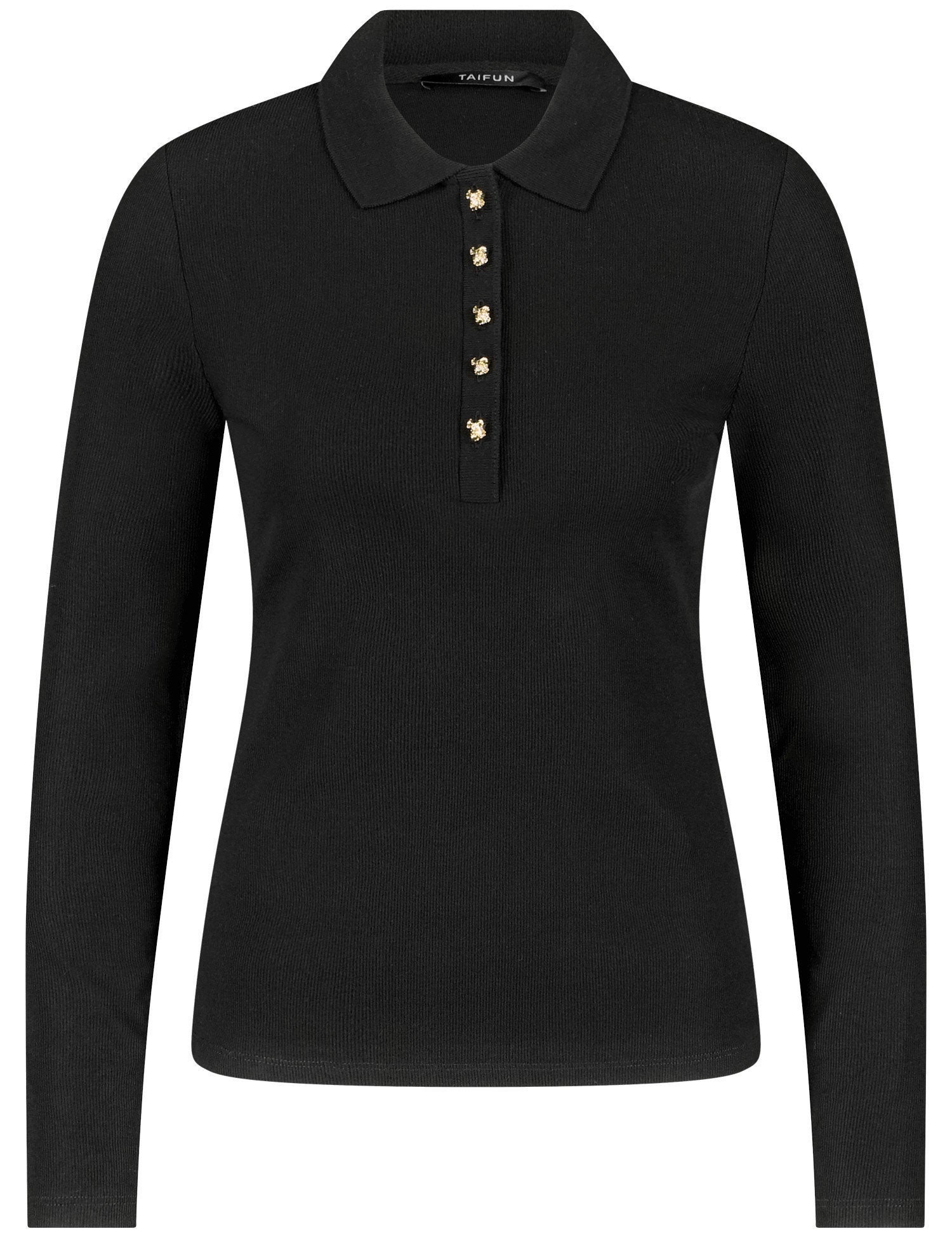 Gerry Weber_Black_Polo 1/1 Sleeve_671456-16425_1100_02