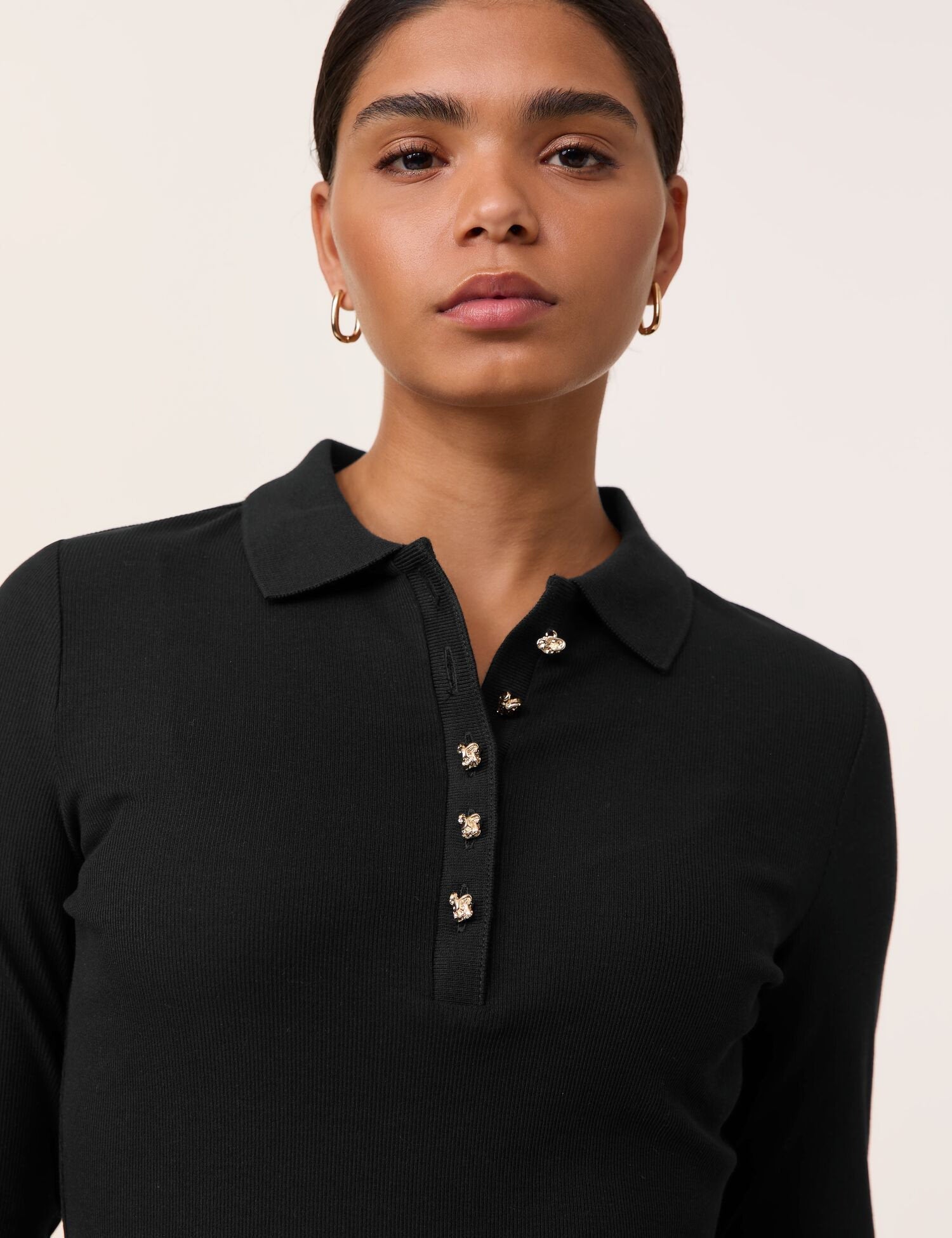 Gerry Weber_Black_Polo 1/1 Sleeve_671456-16425_1100_04