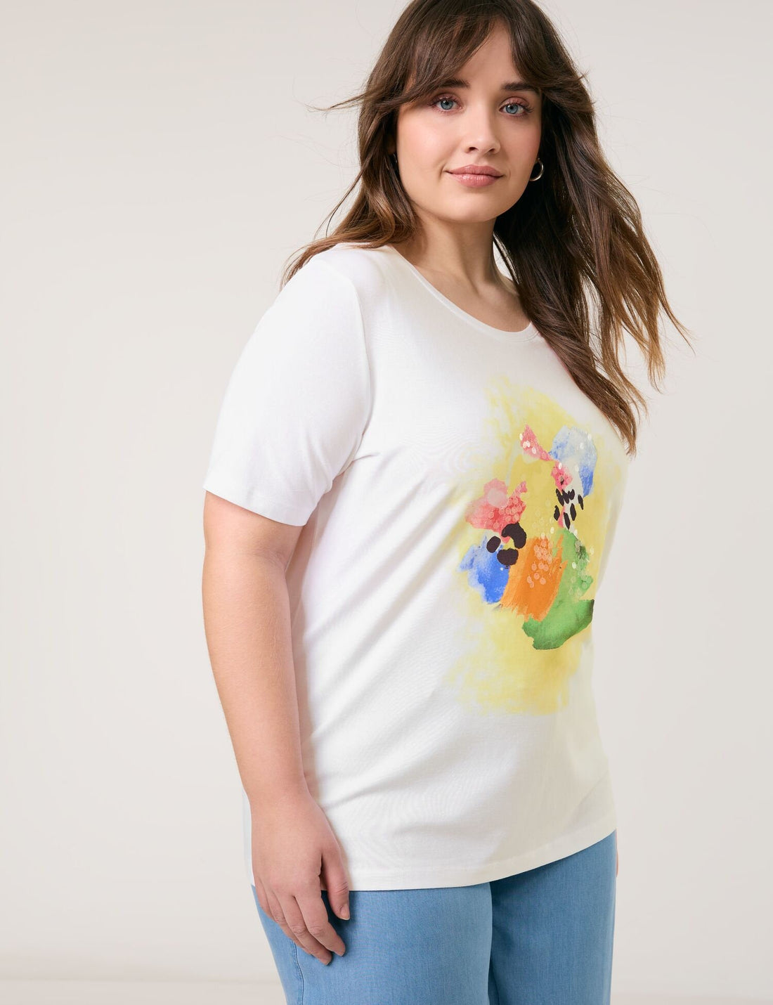 Samoon_T-Shirt with a Front Print_671623-26201_9602_01