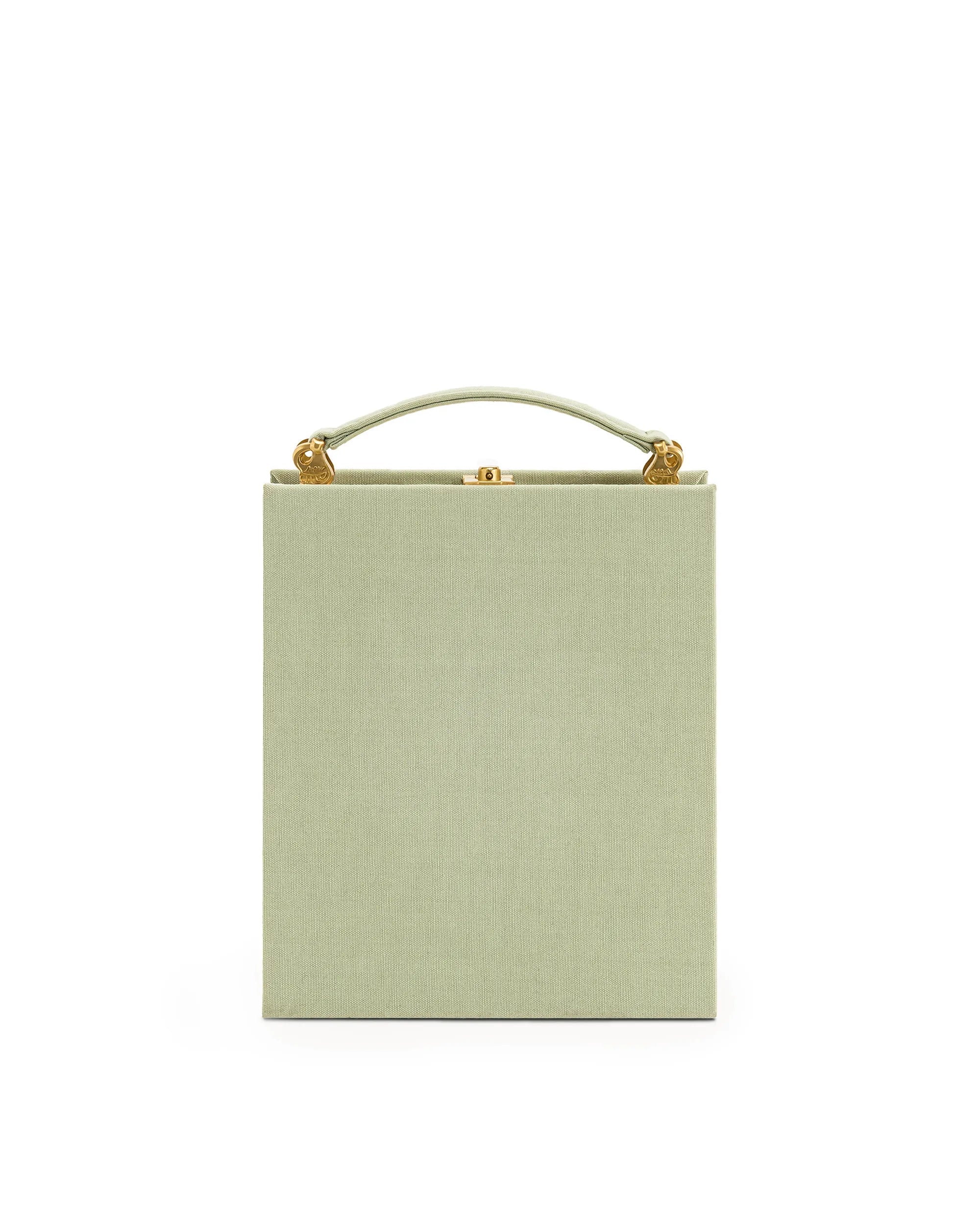 JW PEI_Light Green_Embroidery Pattern Book Shape Clutch Bags_7866-7_Light Green_02