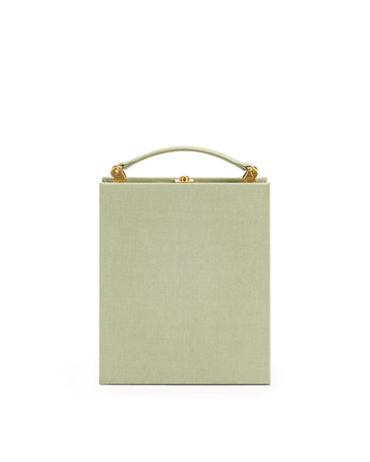 JW PEI_Light Green_Embroidery Pattern Book Shape Clutch Bags_7866-7_Light Green_02