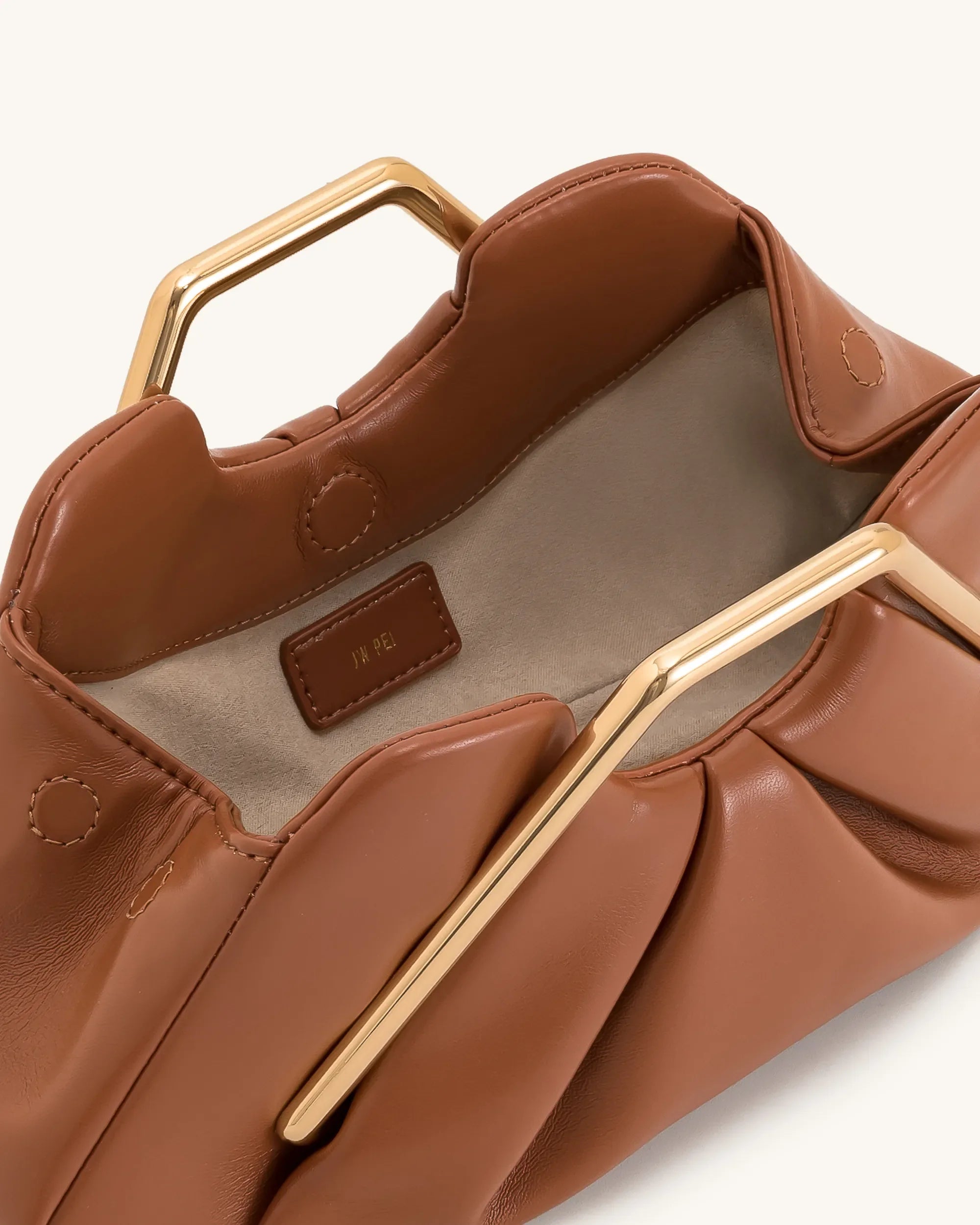 JW PEI_Brown_Lila Metal Frame Clutch_7C57-3_Brown_02