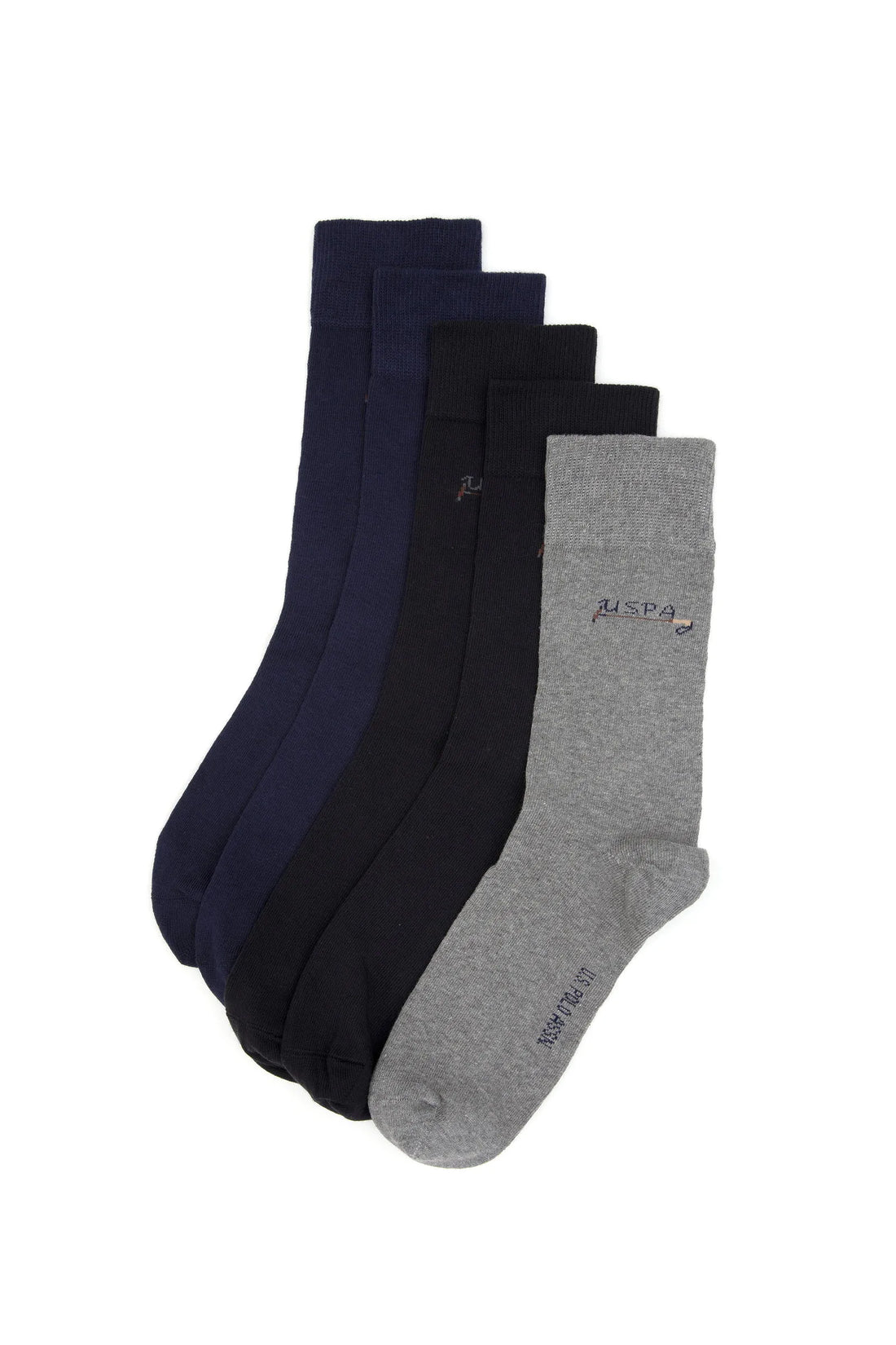 U.S. Polo Assn._Grey Melange_Socks_A081SZ013P01 GALI-SK25_VR086_01