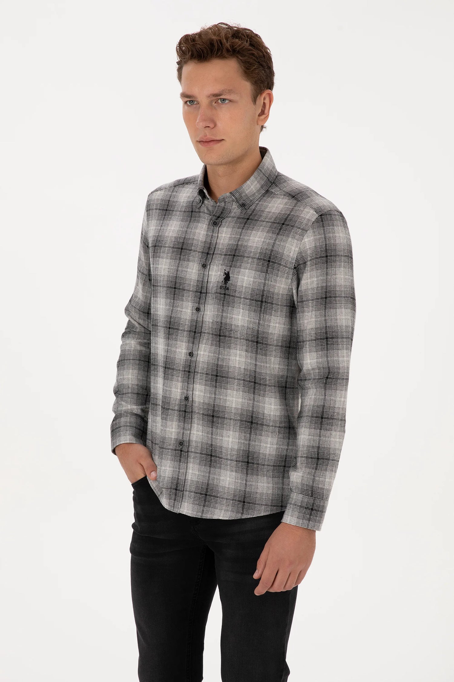 U.S. Polo Assn._Black_Woven Shirt_G081GL0040 2236483_VR046_03