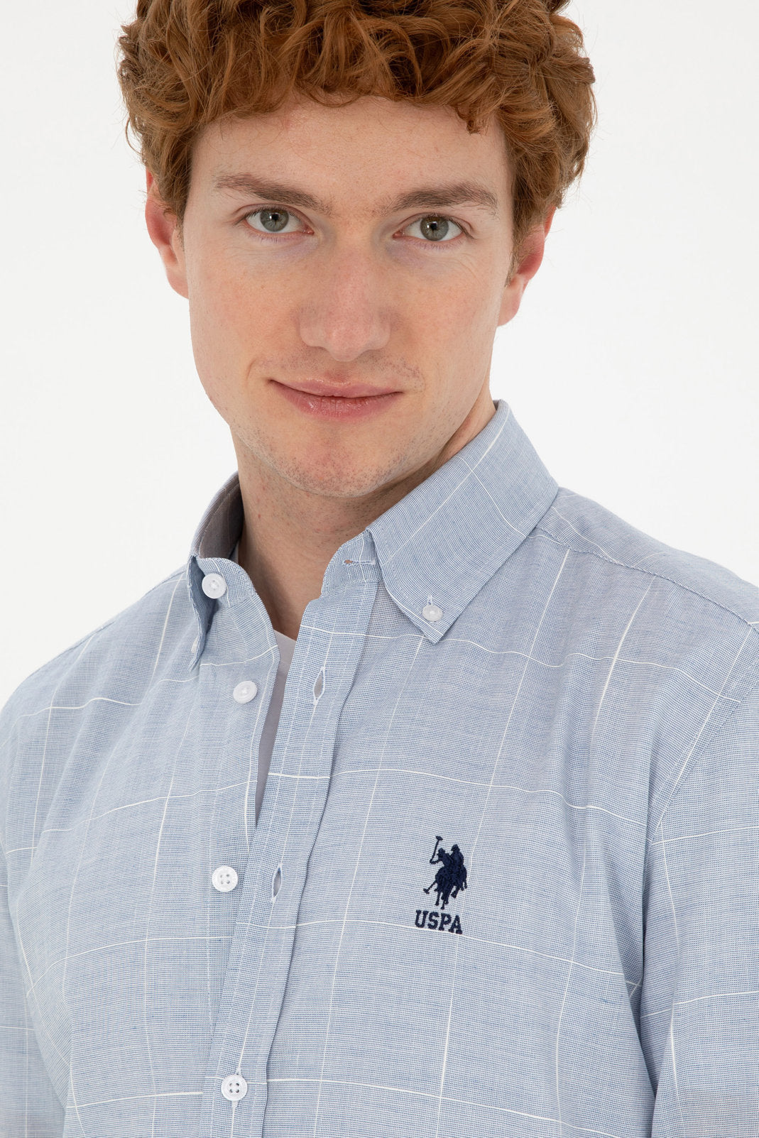 Button Down Shirt With Logo_G081GL0040 1831914_VR032_02