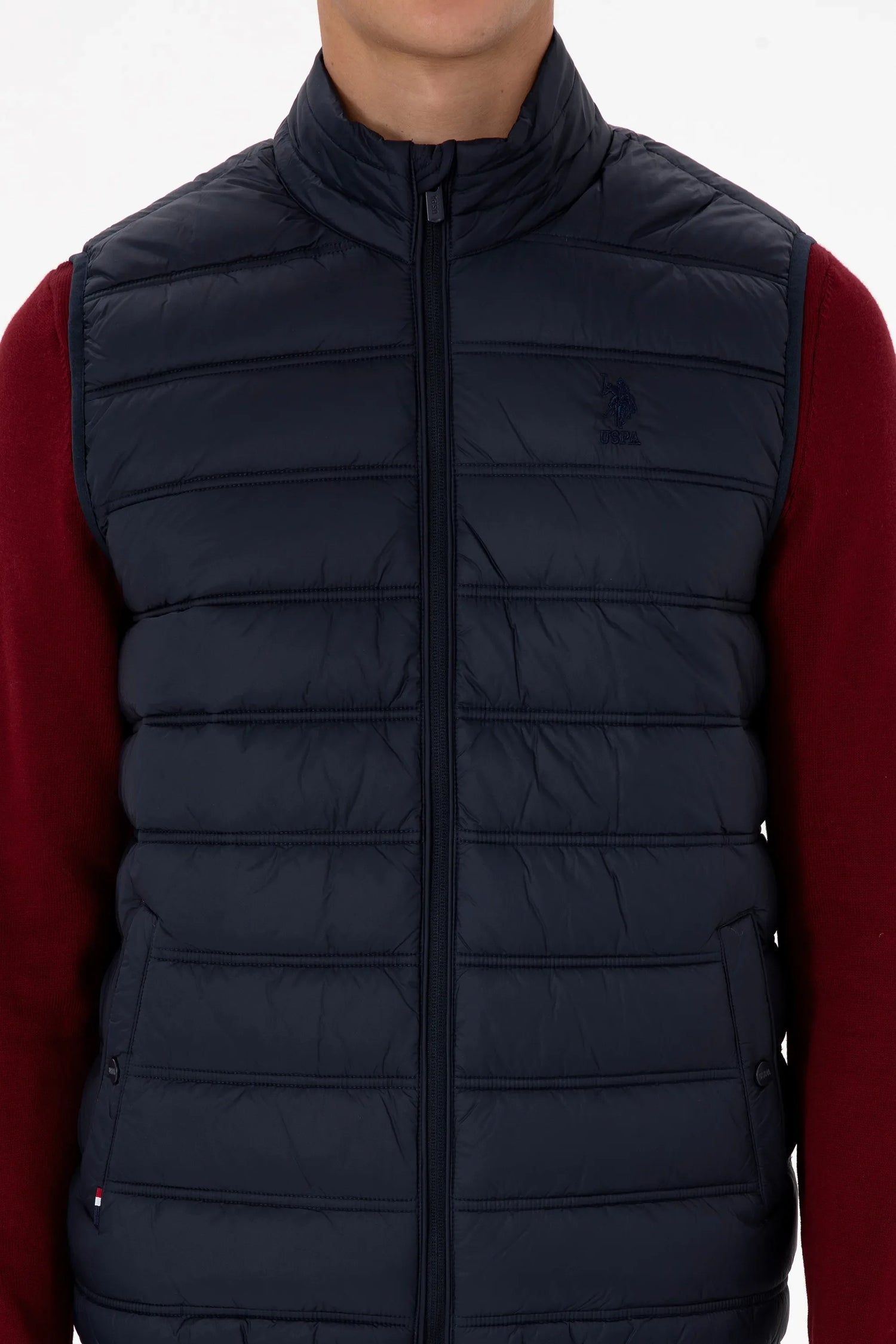 U.S. Polo Assn._Navy Blue_Woven Vest_G081GL0100 2246396_VR033_06