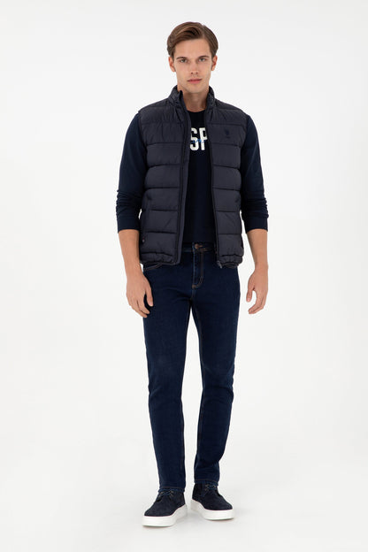 Blue Quilted Puffer Vest_G081GL0100 1946066_VR033_04
