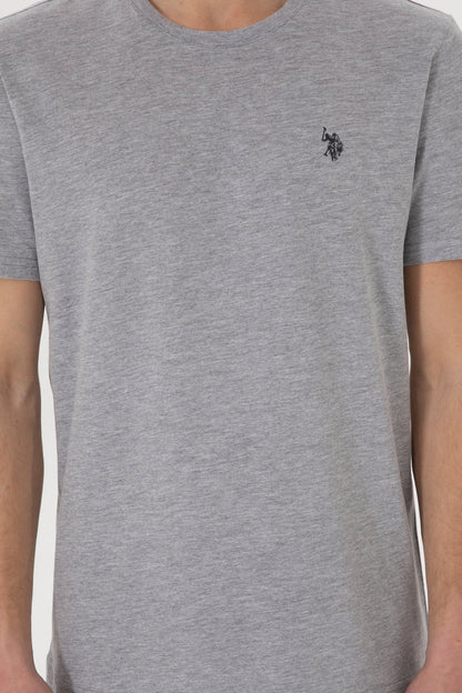 U.S. Polo Assn._Grey Melange T-Shirt_G081GL0110 2084591_VR086_06