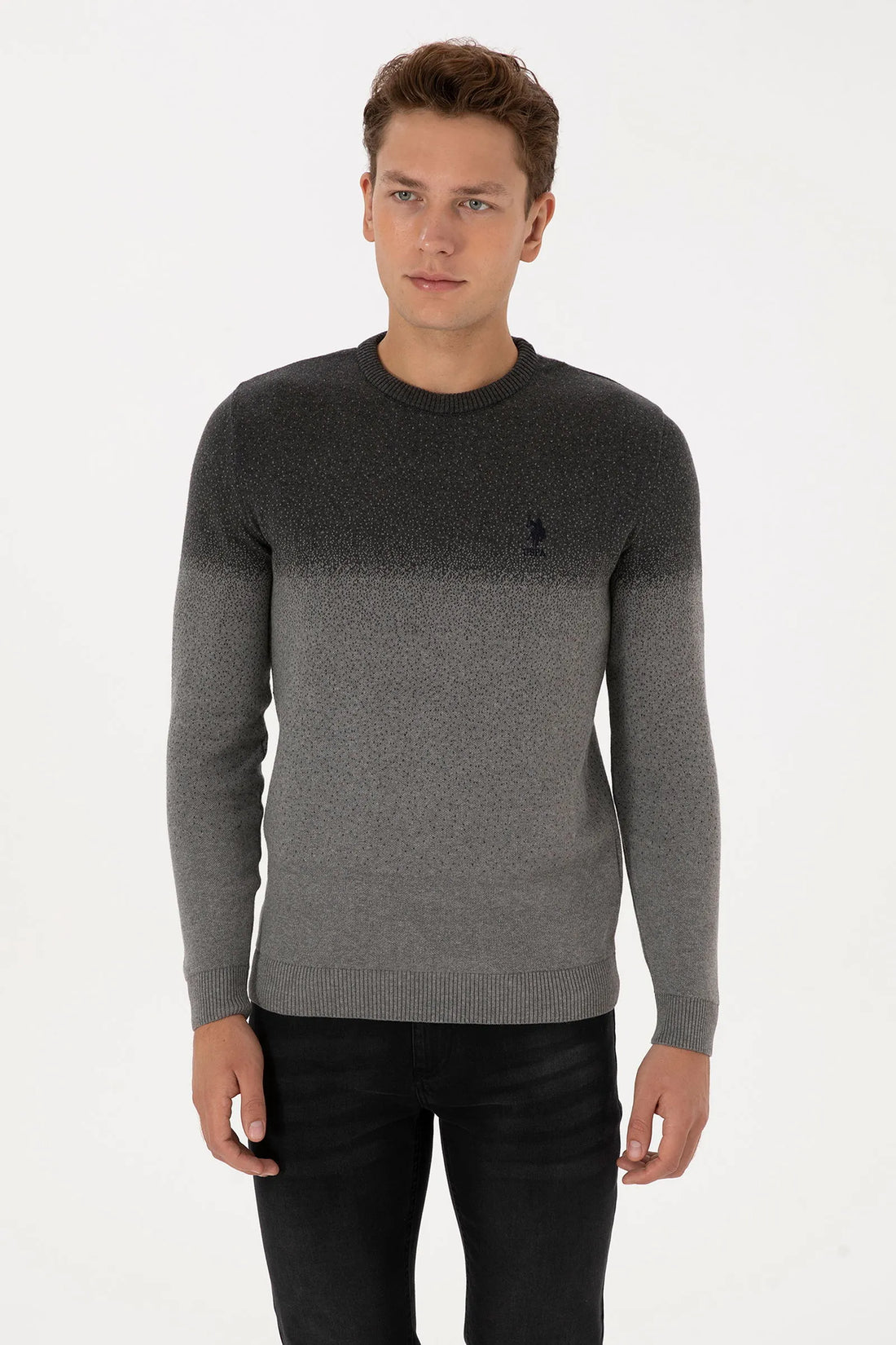 U.S. Polo Assn._Antrasit Melanj_Knitting Jumper_G081GL0TK0 2227858_VR081_01