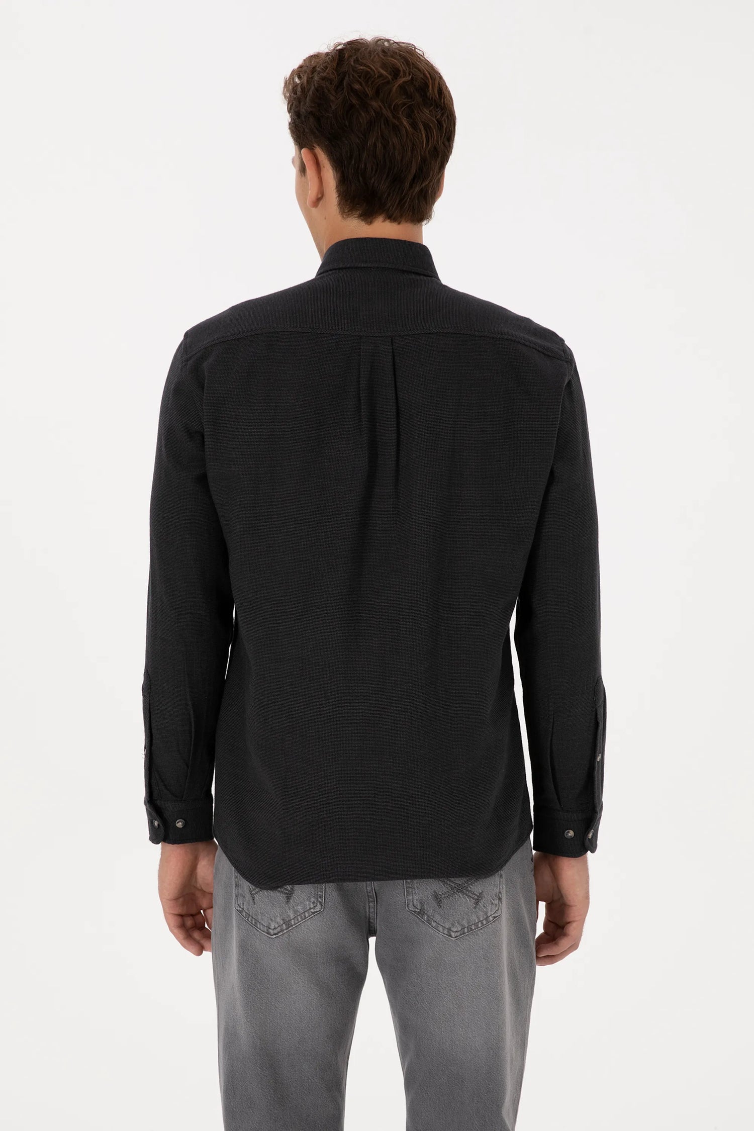 U.S. Polo Assn._Black_Woven Shirt_G081SZ0040 2235759_VR046_05